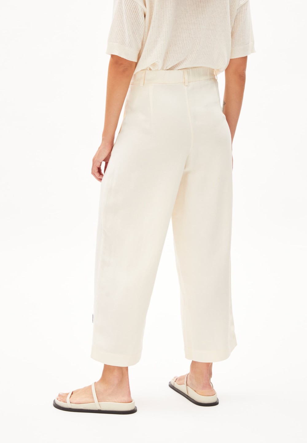 ARMEDANGELS CAARUNUS LINO Woven Pants made of Linen-Mix Oatmilk | LOTC-60932