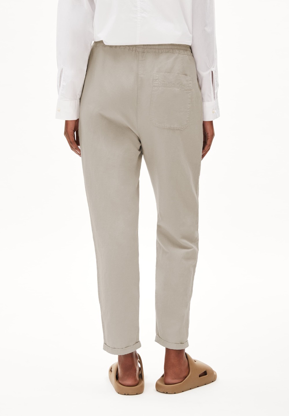 ARMEDANGELS DANYAA LINO Woven Pants Regular Fit made of Linen-Mix Hell | VMKX-89534