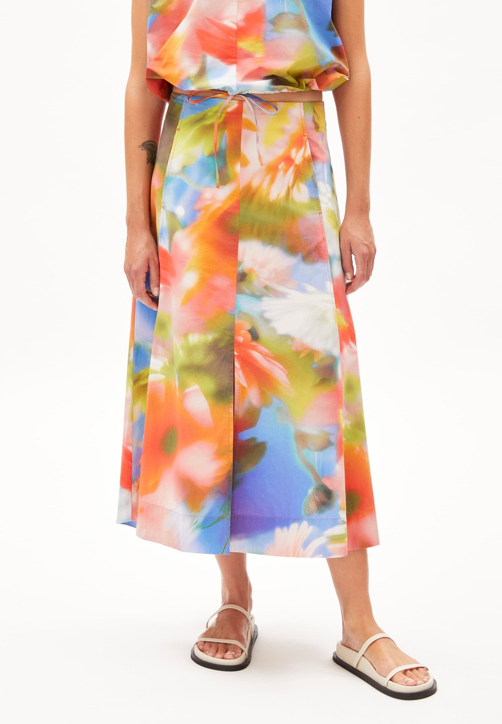 ARMEDANGELS DELIAA NOSTALGIAA Woven Skirt Regular Fit made of Organic Cotton Rot | JMQB-01465