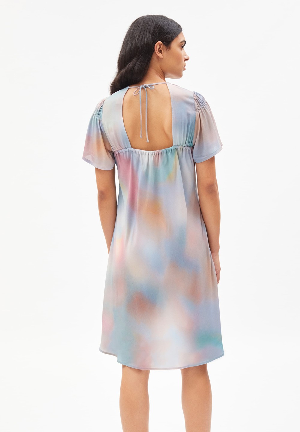 ARMEDANGELS DENISAA ATMOSPHERIC Woven Dress made of LENZING™ ECOVERO™ Peach Blossom | OIBH-67359