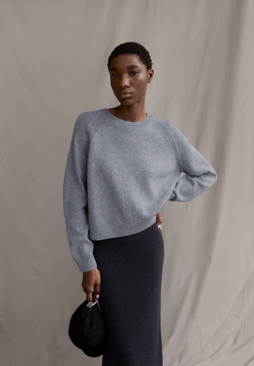 ARMEDANGELS DILIRIAA REGLANA Sweater Loose Fit made of Organic Wool Mix Hellgrau | MFGA-97023