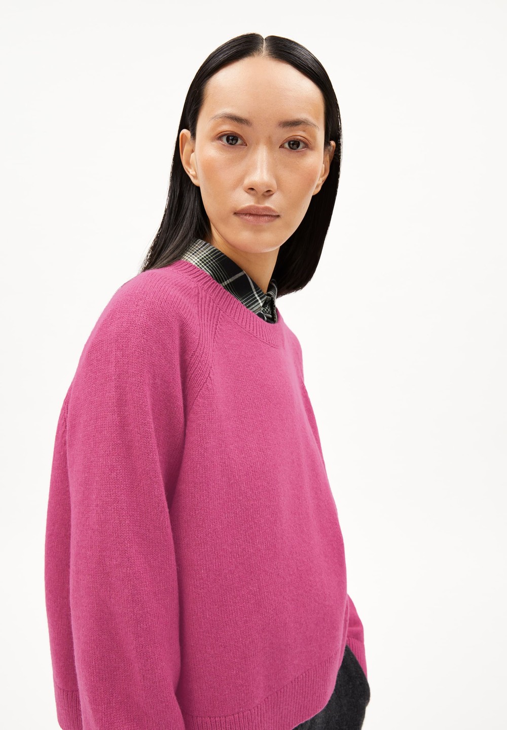 ARMEDANGELS DILIRIAA REGLANA Sweater Loose Fit made of Organic Wool Mix Crushed Berry | SPJX-18204