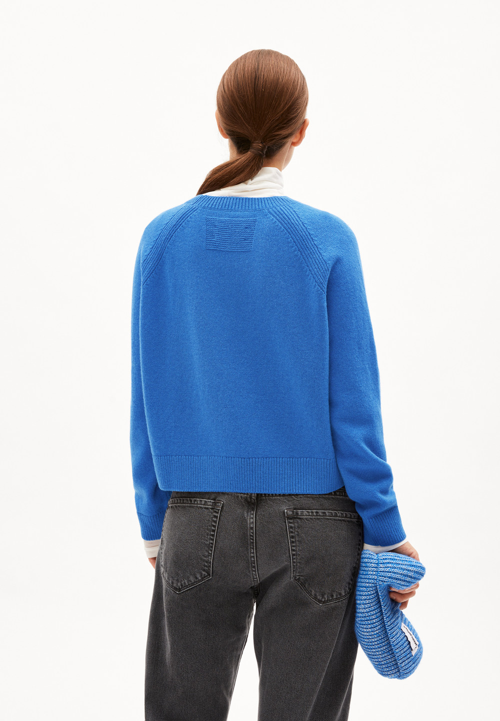 ARMEDANGELS DILIRIAA REGLANA Sweater Loose Fit made of Organic Wool Mix Blau | HZAU-15428