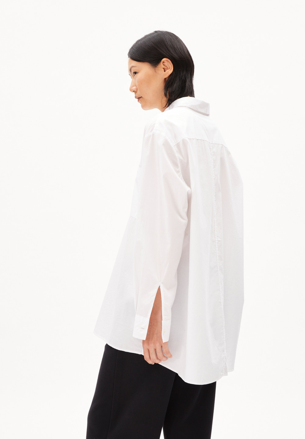 ARMEDANGELS EALGAA Blouse Loose Fit made of Organic Cotton Weiß | LUSX-80573