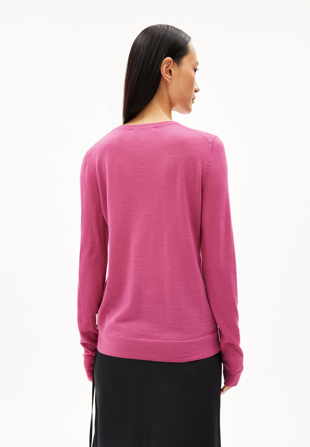 ARMEDANGELS ELDIAA Sweater Slim Fit made of extrafine Merino Organic Wool Crushed Berry | GXZH-46831