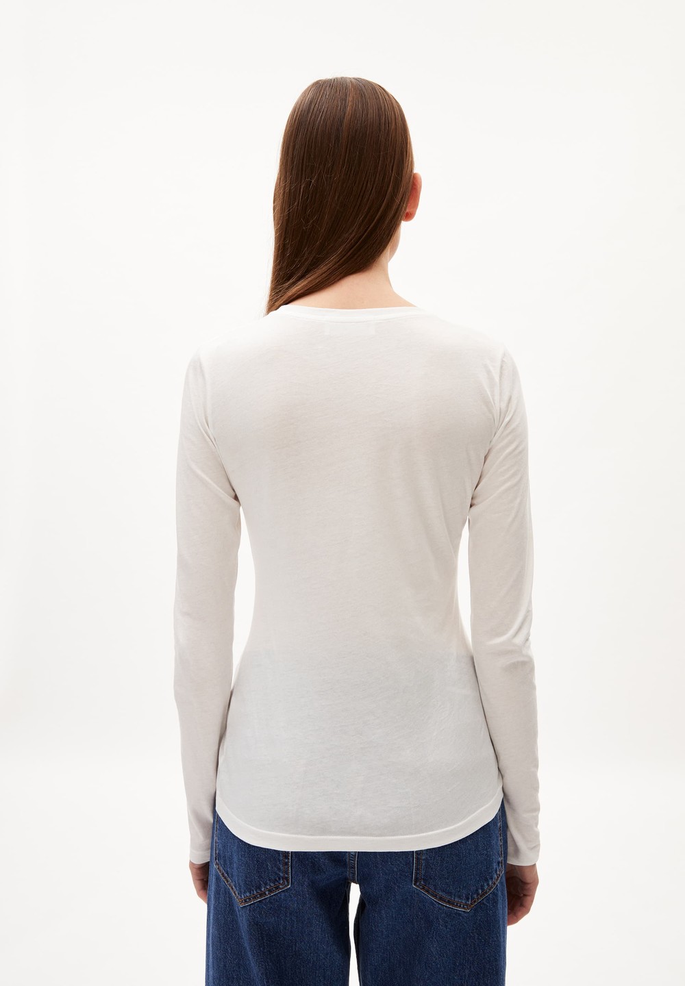 ARMEDANGELS ENRICCAA SOFT Longsleeve Slim Fit made of Organic Cotton Weiß | DYHR-35186