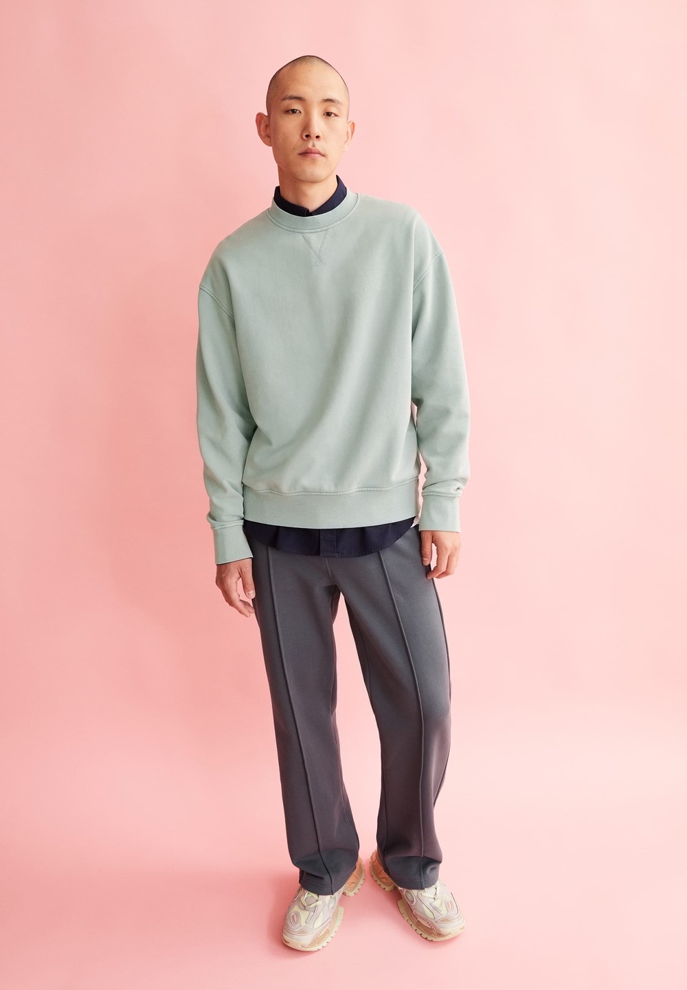 ARMEDANGELS ESAAD GMT DYE Sweatshirt Relaxed Fit made of Organic Cotton Morning Dew | IUGN-08253