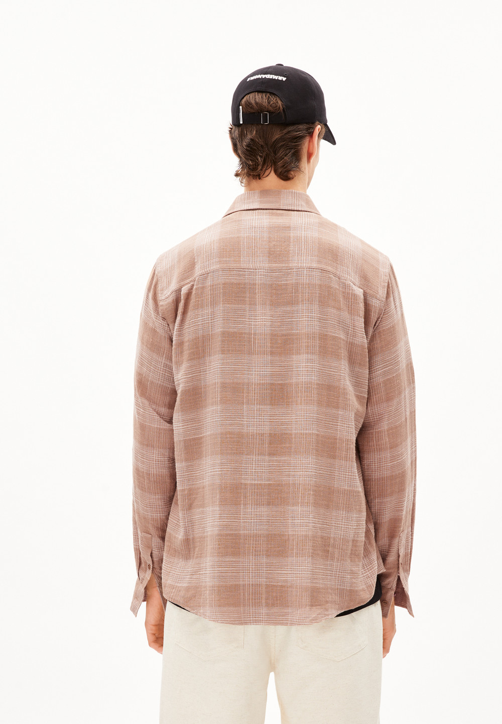 ARMEDANGELS FLAAVIEN Shirt Relaxed Fit made of Organic Cotton Mix Cinnamon Dust-grey Blush | DKGE-37105