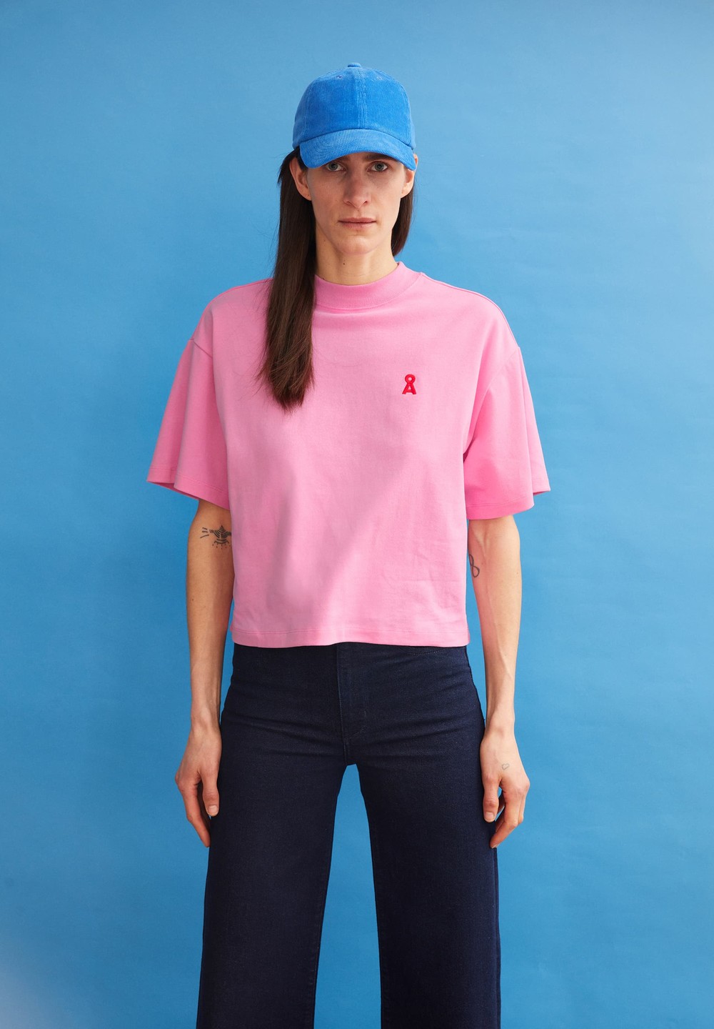 ARMEDANGELS FREDERIKAA Heavyweight T-Shirt Relaxed Fit made of Organic Cotton Rosa | MNKS-51967