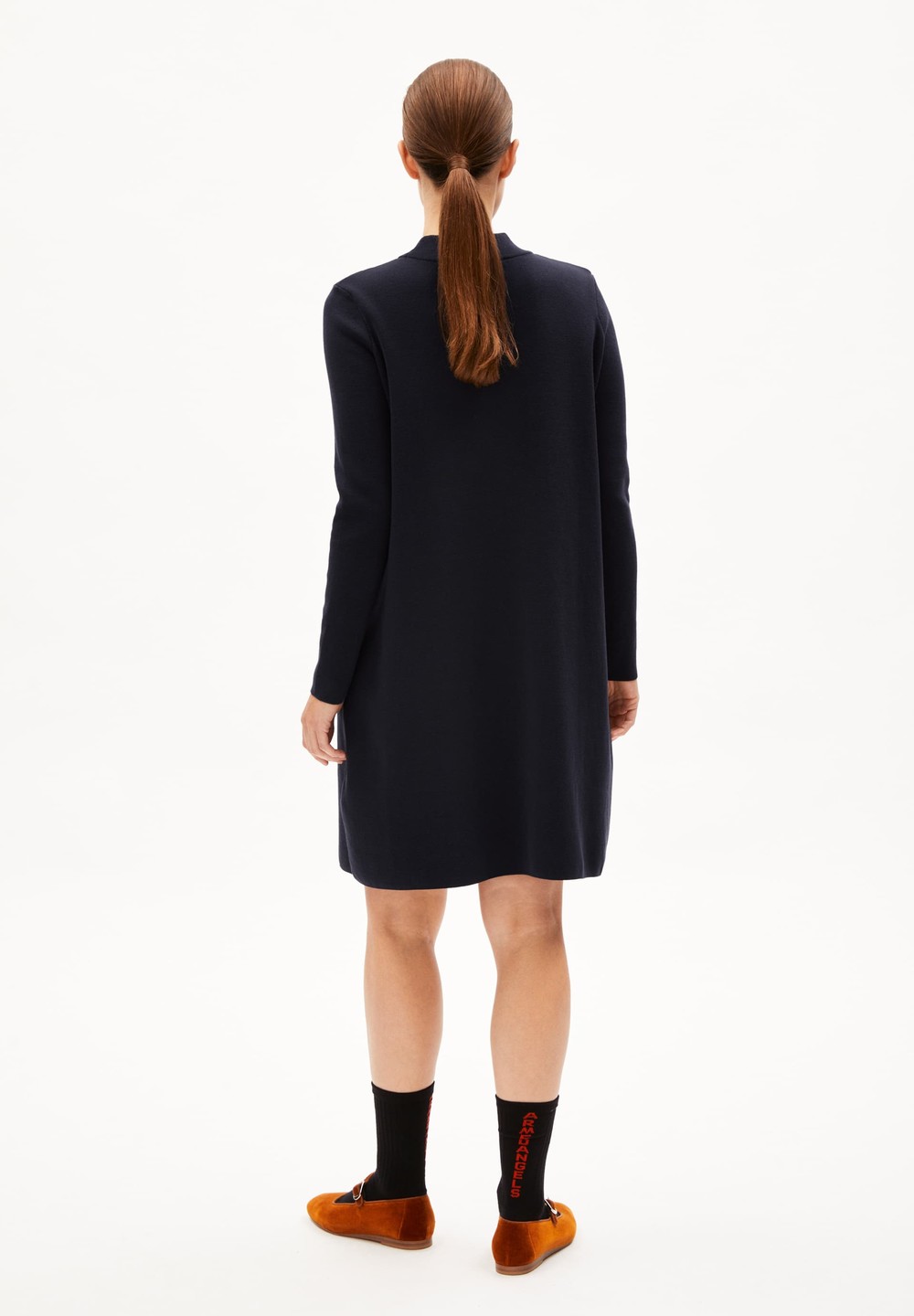 ARMEDANGELS FRIADAA Knit Dress Relaxed Fit made of Organic Cotton Night Sky | WQSP-85340