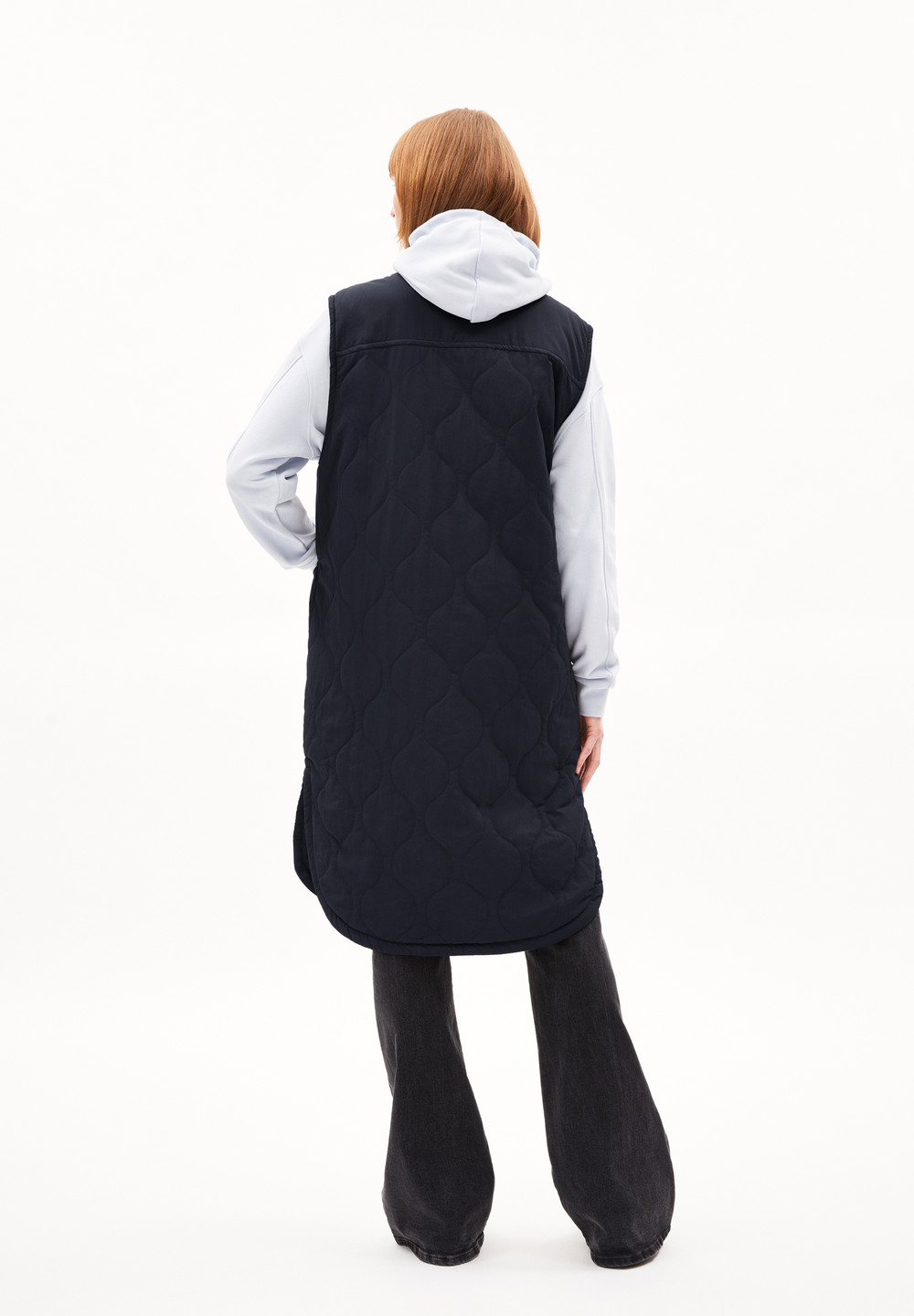 ARMEDANGELS GAUJAA Waistcoat Relaxed Fit made of Polymide Mix (recycled) Night Sky | YCEI-37814