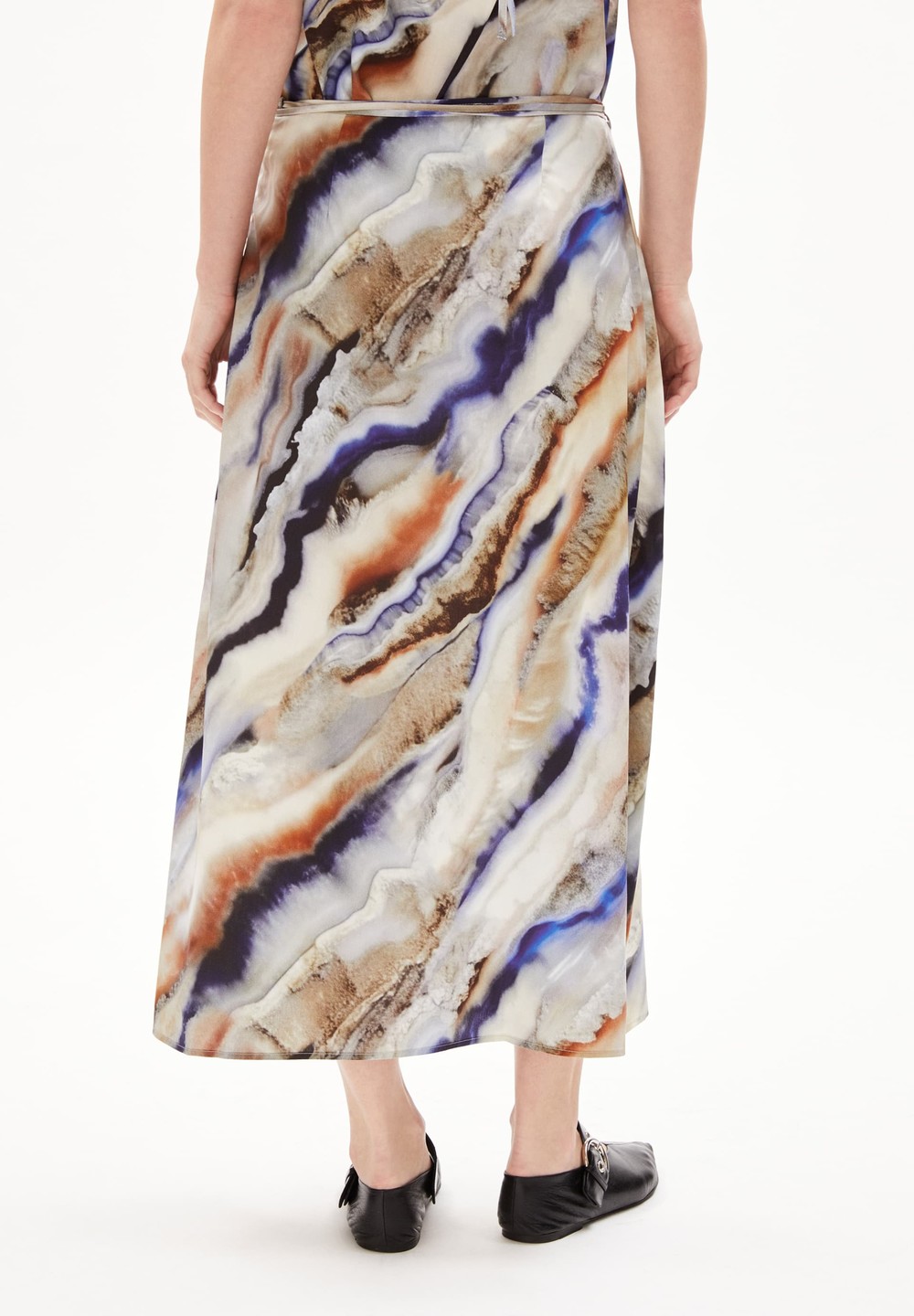 ARMEDANGELS GRAATIA PÄRLAA Woven Skirt Regular Fit made of TENCEL™ Lyocell Mix Cinnamon Dust | WFMQ-29384