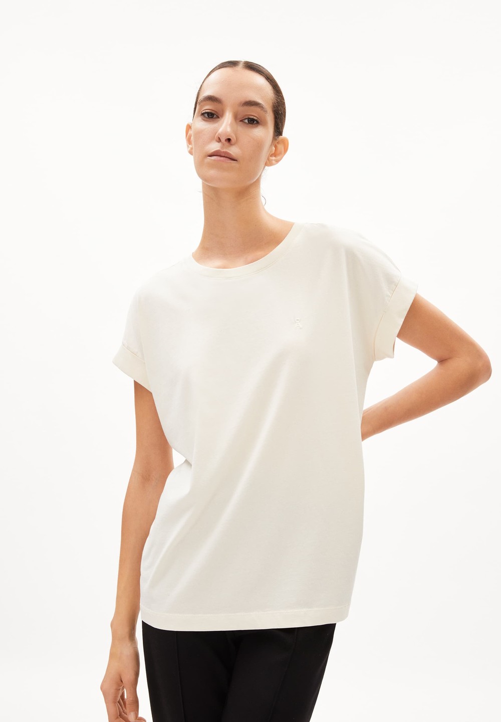 ARMEDANGELS IDAARA T-Shirt Loose Fit made of Organic Cotton Undyed | JVNZ-02384