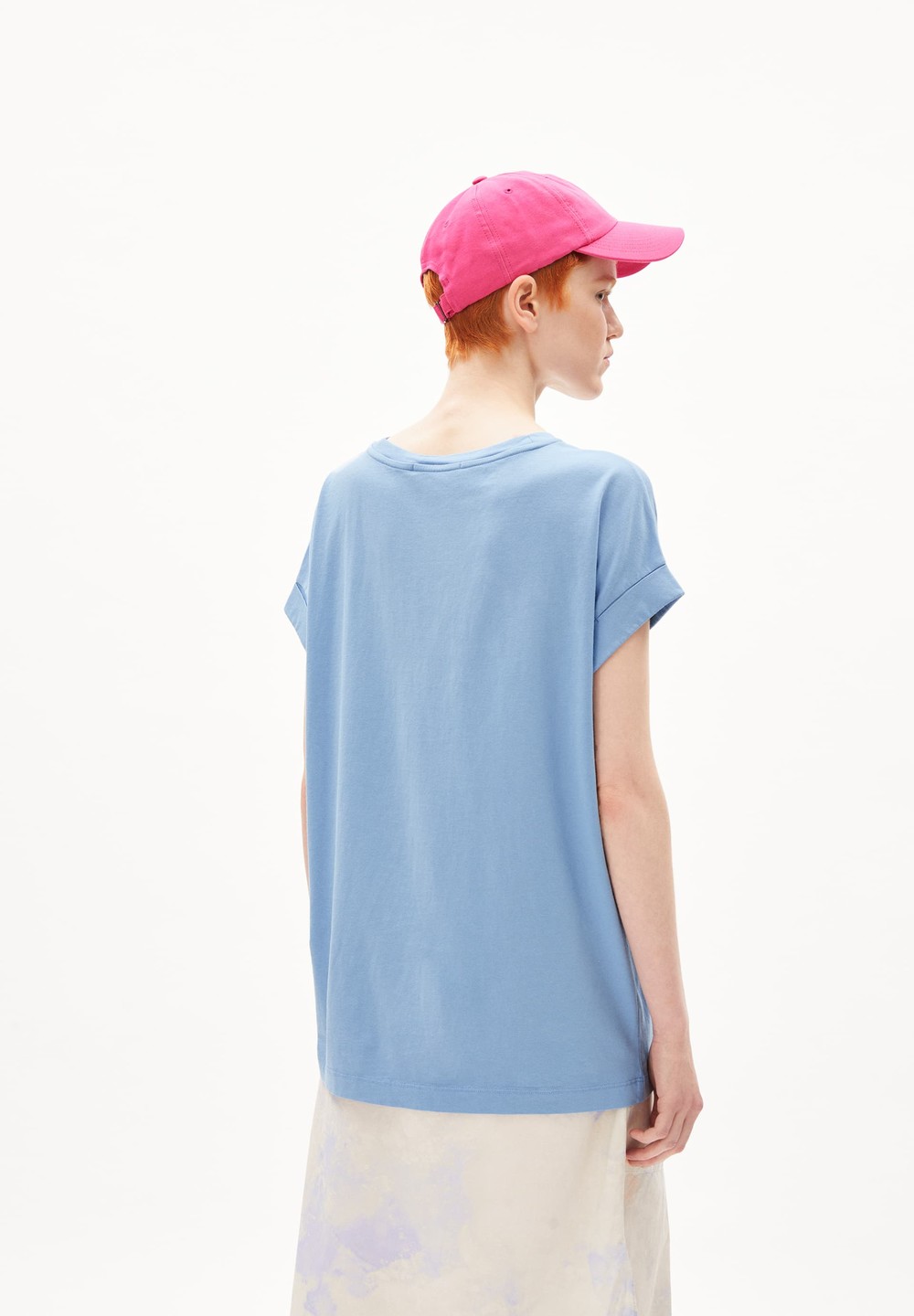 ARMEDANGELS IDAARA T-Shirt Loose Fit made of Organic Cotton Blau | FPLJ-30491