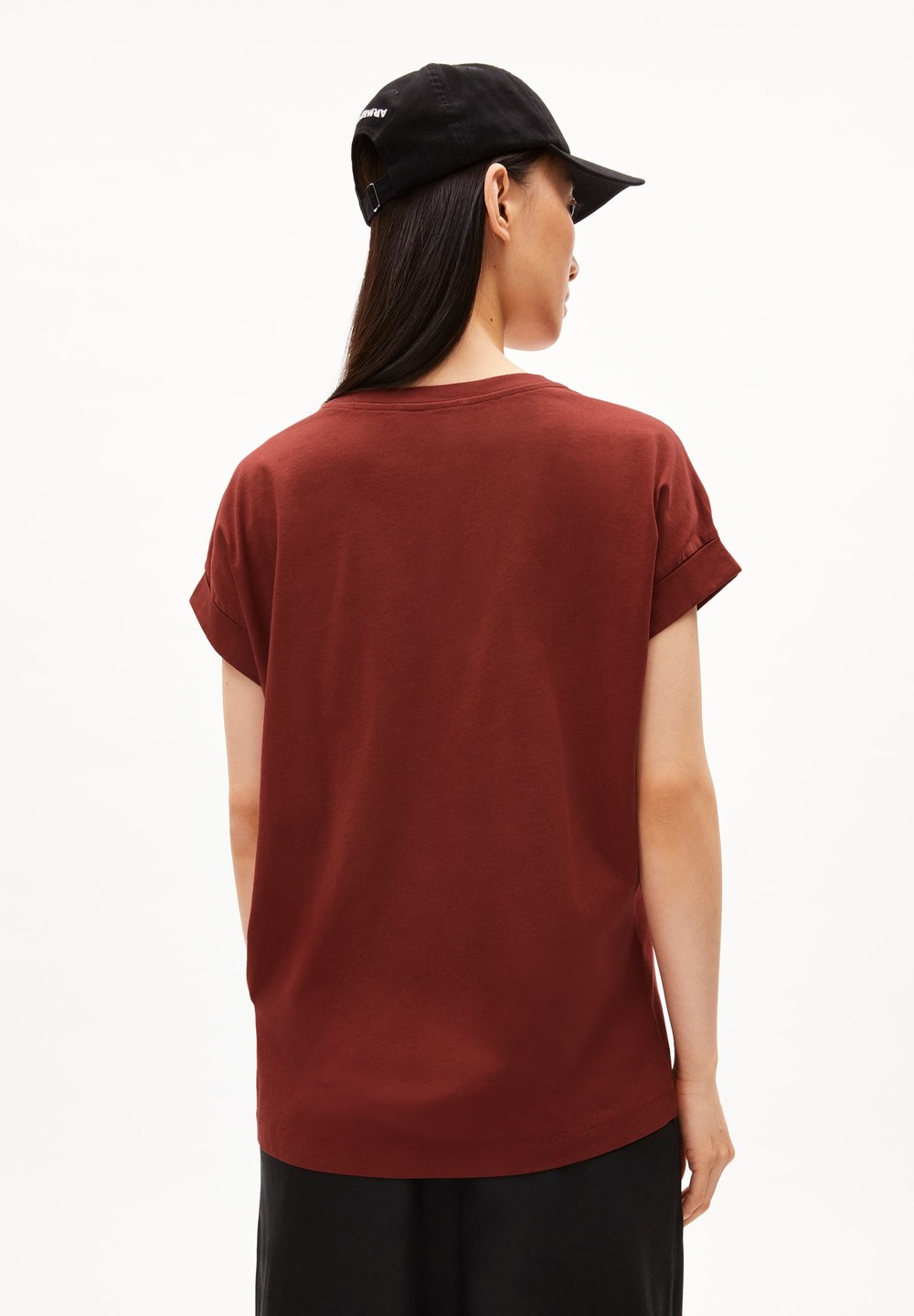 ARMEDANGELS IDAARA T-Shirt Loose Fit made of Organic Cotton Dunkel | BKNT-13506