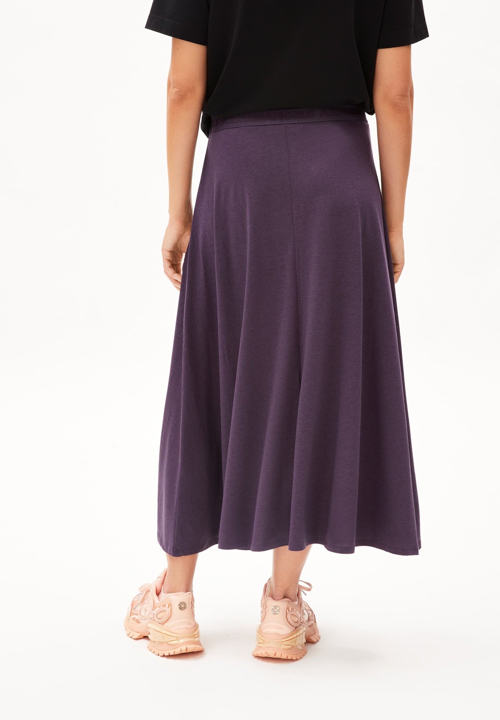 ARMEDANGELS ILENIAA LARAA Jersey Skirt Loose Fit made of TENCEL™ Lyocell Mix Blau | TMGH-49068