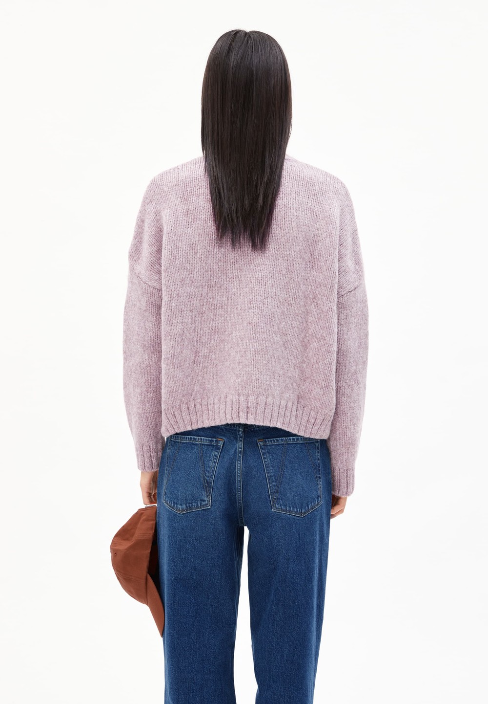 ARMEDANGELS INARAA PUIJPU Sweater Oversized Fit made of Alpaca Wool Mix Rosa Hell | TMAJ-15207