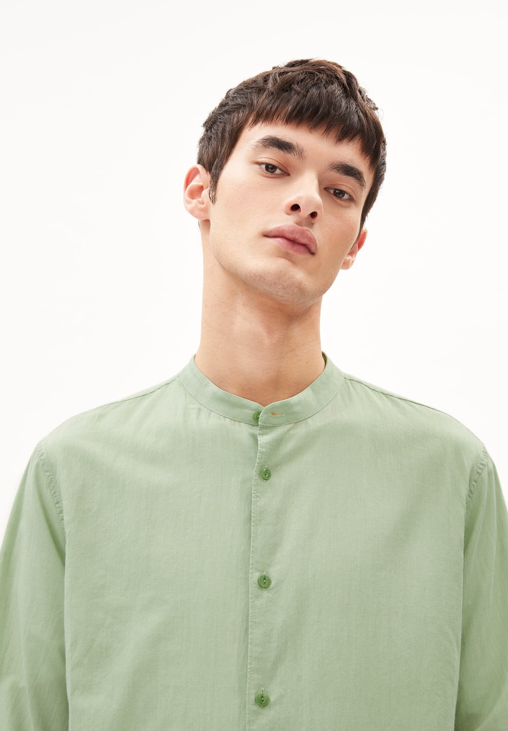 ARMEDANGELS JAACKO Shirt made of Organic Cotton Grün | QEYD-76192