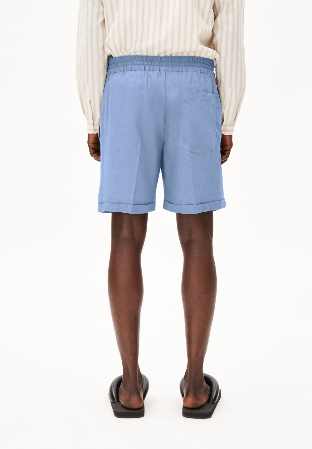 ARMEDANGELS JAACQUE LINO Shorts made of Linen-Mix Blau | WSYB-96470