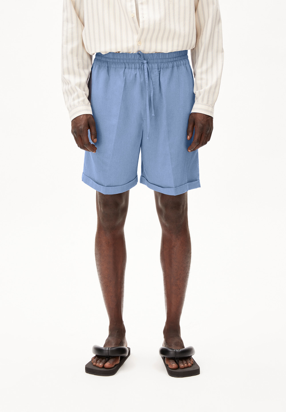 ARMEDANGELS JAACQUE LINO Shorts made of Linen-Mix Blau | WSYB-96470