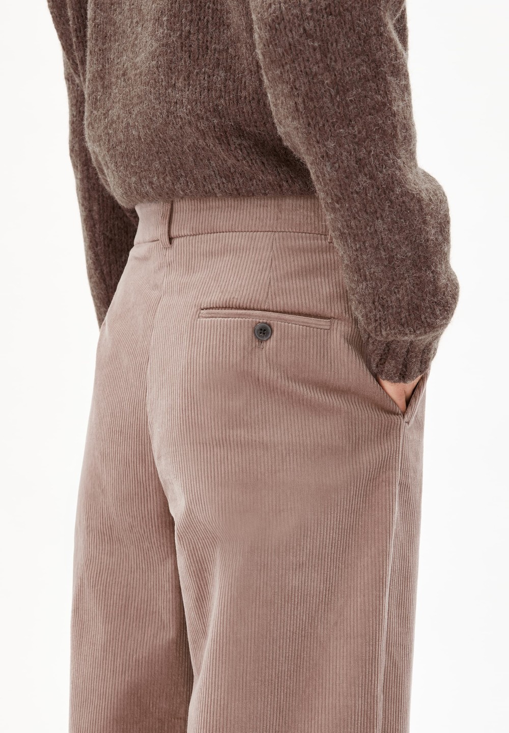 ARMEDANGELS JAALMA CORDUROY Woven Pants made of Organic Cotton Mix Cinnamon Dust | DCZK-06342