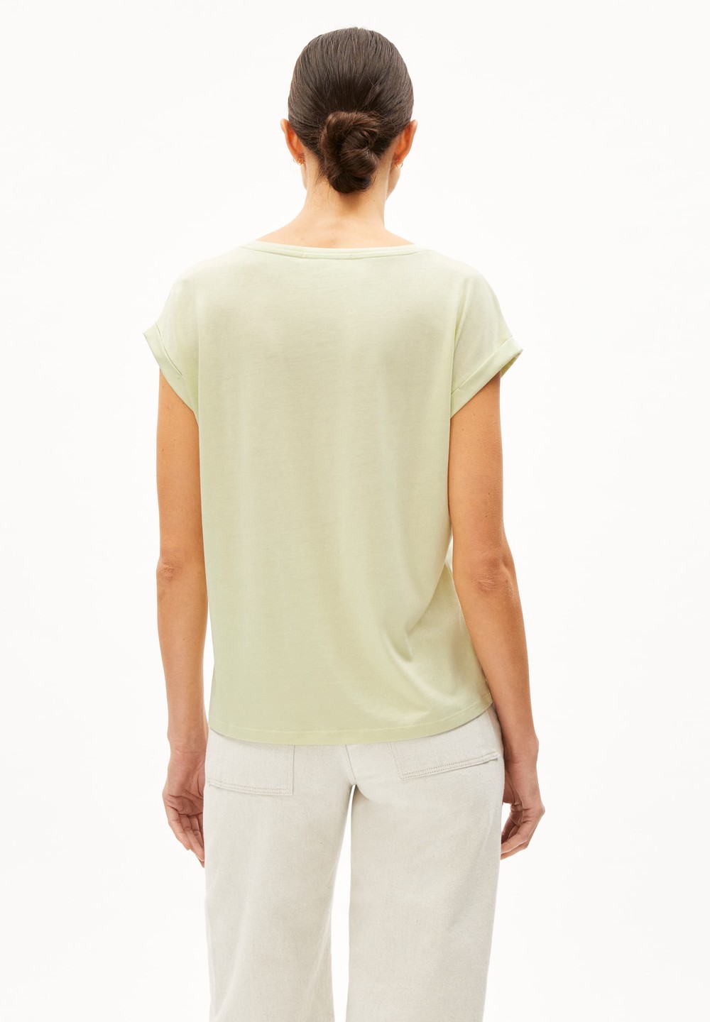 ARMEDANGELS JILAANA T-Shirt Regular Fit made of TENCEL™ Lyocell Mix Grün | IMTP-80364