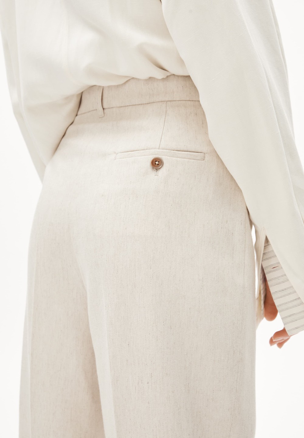 ARMEDANGELS JUMAA STRAIGHT LINO Woven Pants made of Linen-Mix Linen | WSRC-58714