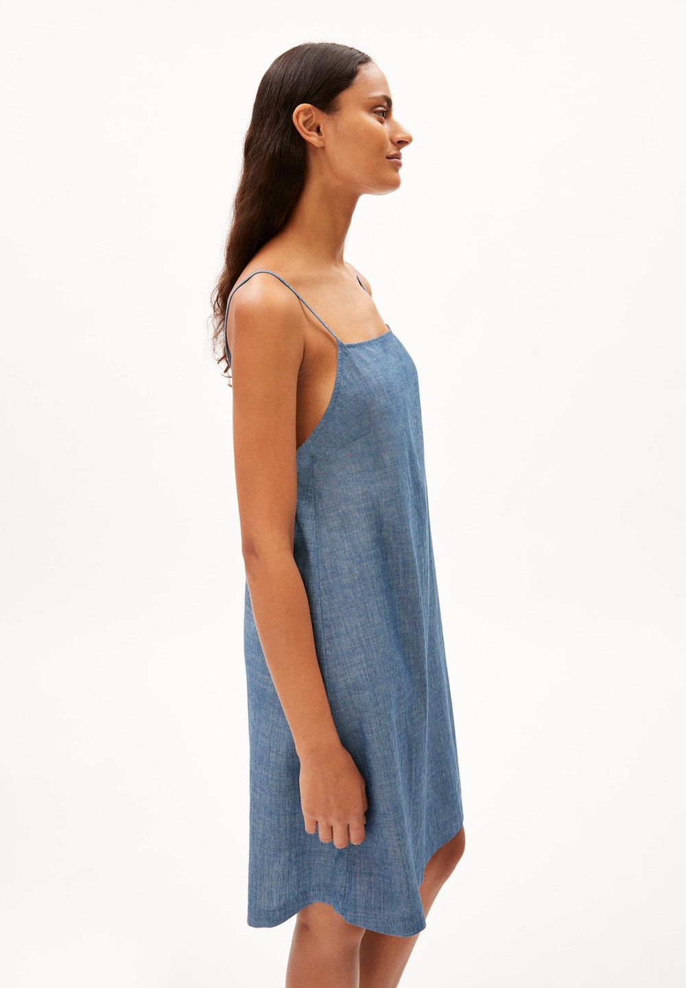 ARMEDANGELS KARISSAA CHAMBRAY Woven Dress Regular Fit made of Organic Cotton Butterfly | GEZH-47210