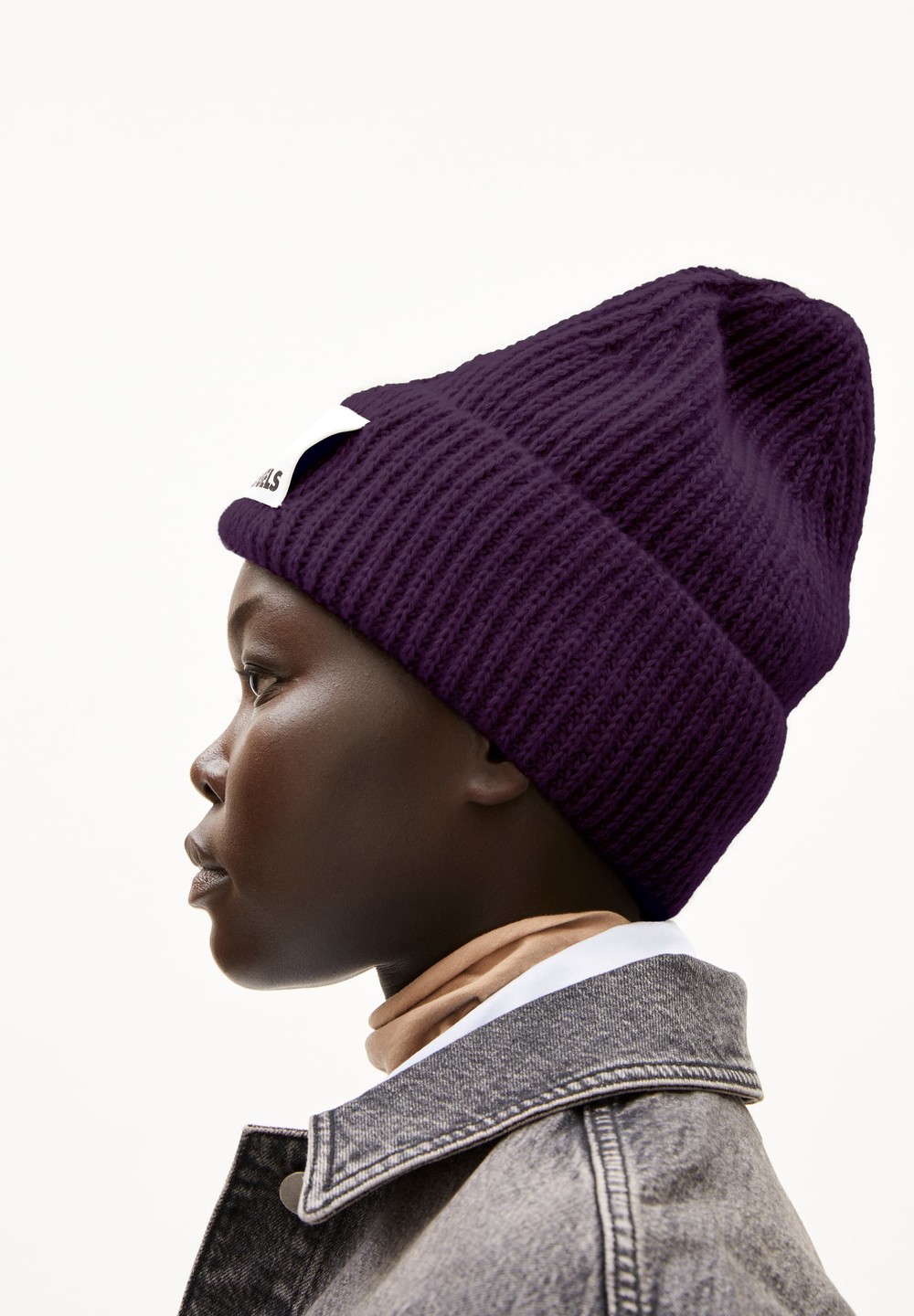 ARMEDANGELS KAYAAS SOFT Beanie made of Merino-Wool Mix Blau | PLEH-56701