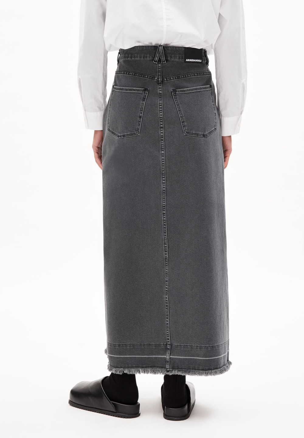 ARMEDANGELS KITAA DEMI Denim Skirt Slim Fit made of Organic Cotton Mix Murky | EAHL-20947