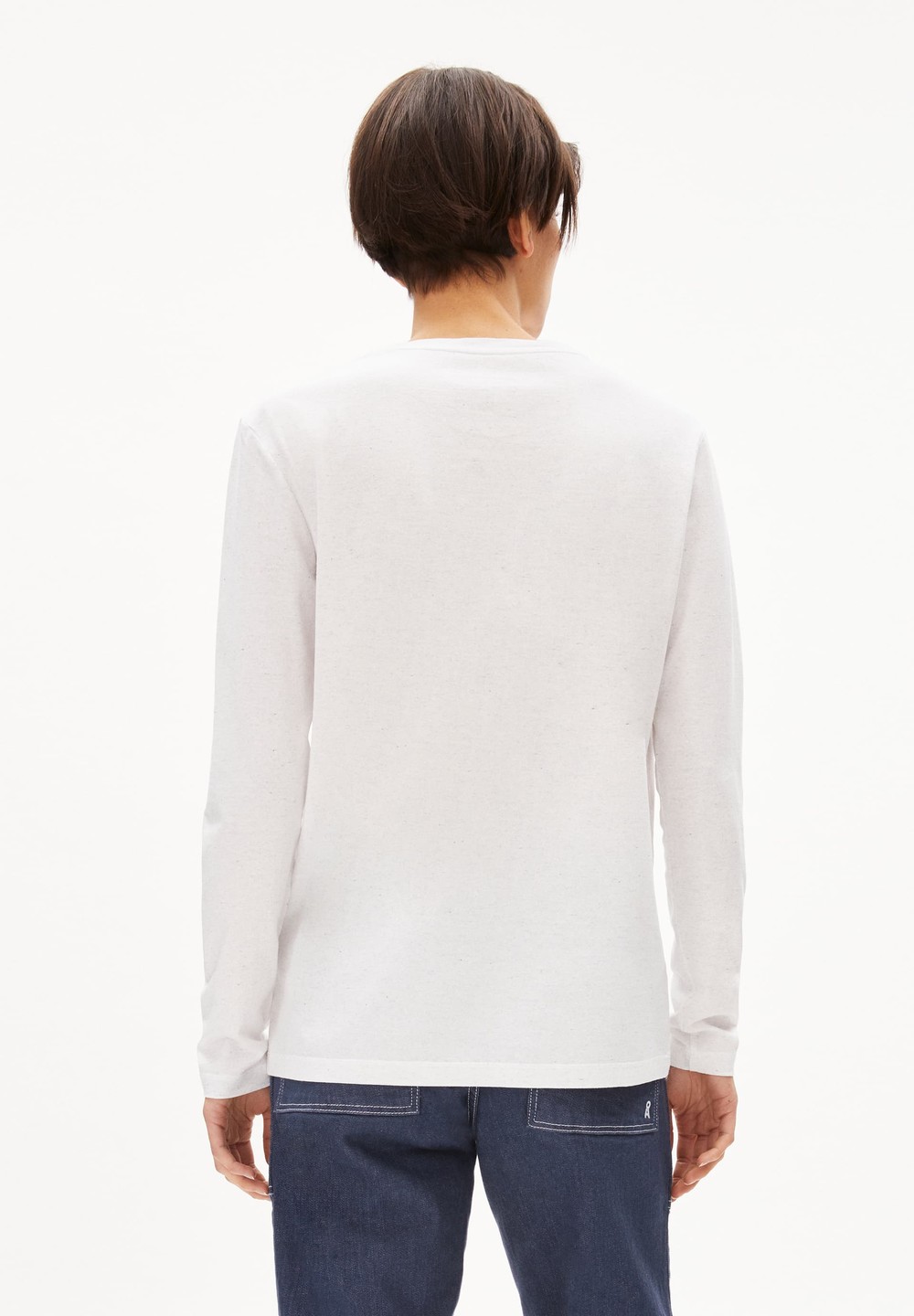 ARMEDANGELS KORMAA ICONIC Longsleeve Relaxed Fit made of TENCEL™ Lyocell Mix Weiß | MBCJ-09426