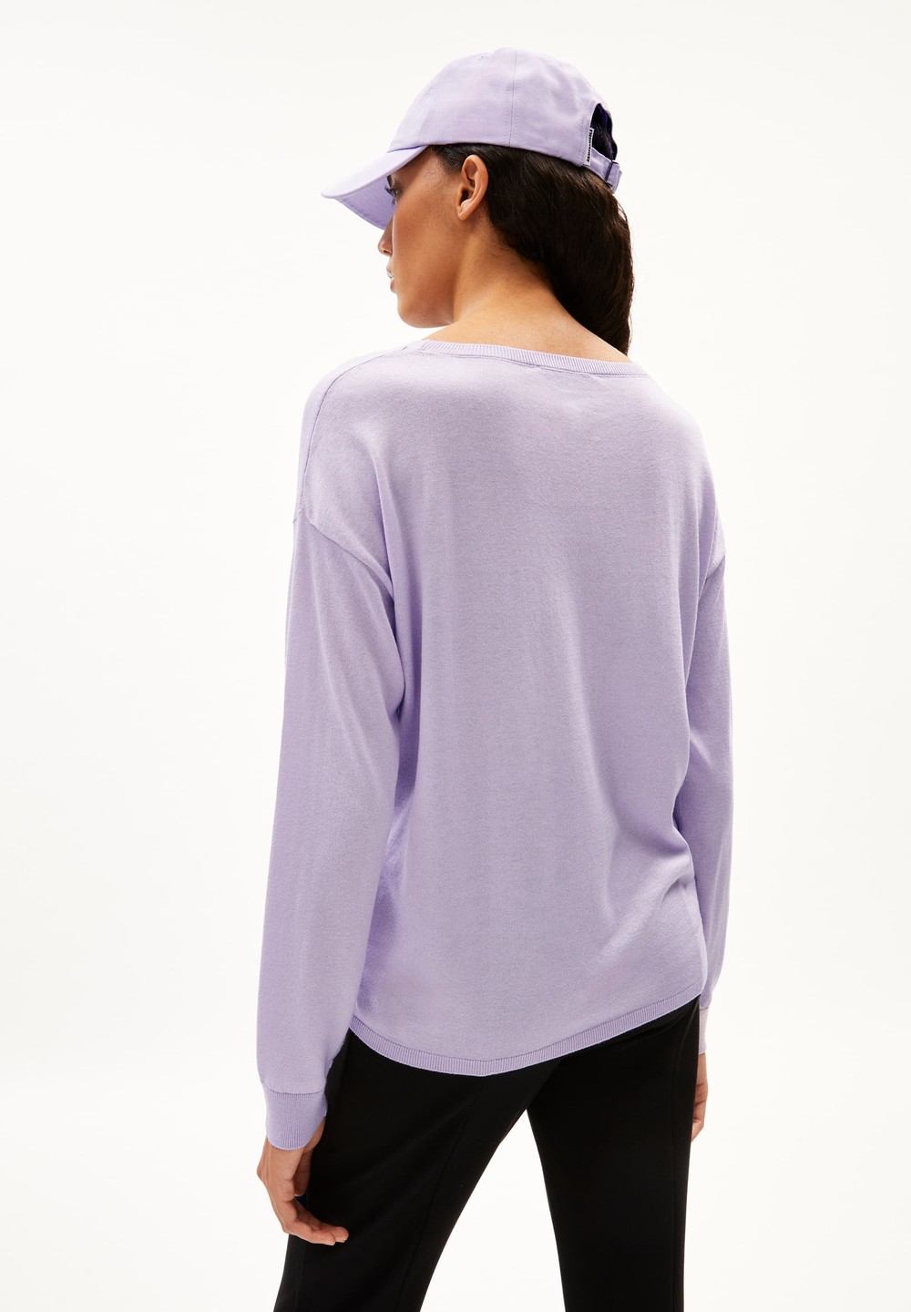 ARMEDANGELS LAARNI Pullover Loose Fit made of TENCEL™ Lyocell Mix Lavendel Hell | KBUE-41396