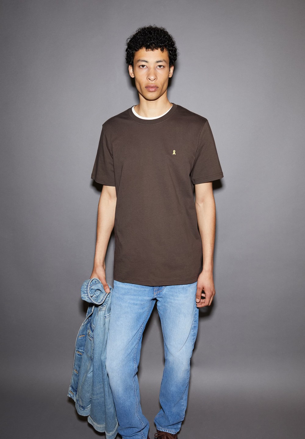 ARMEDANGELS LAARON Heavyweight T-Shirt Relaxed Fit made of Organic Cotton Earth | LDOA-37246