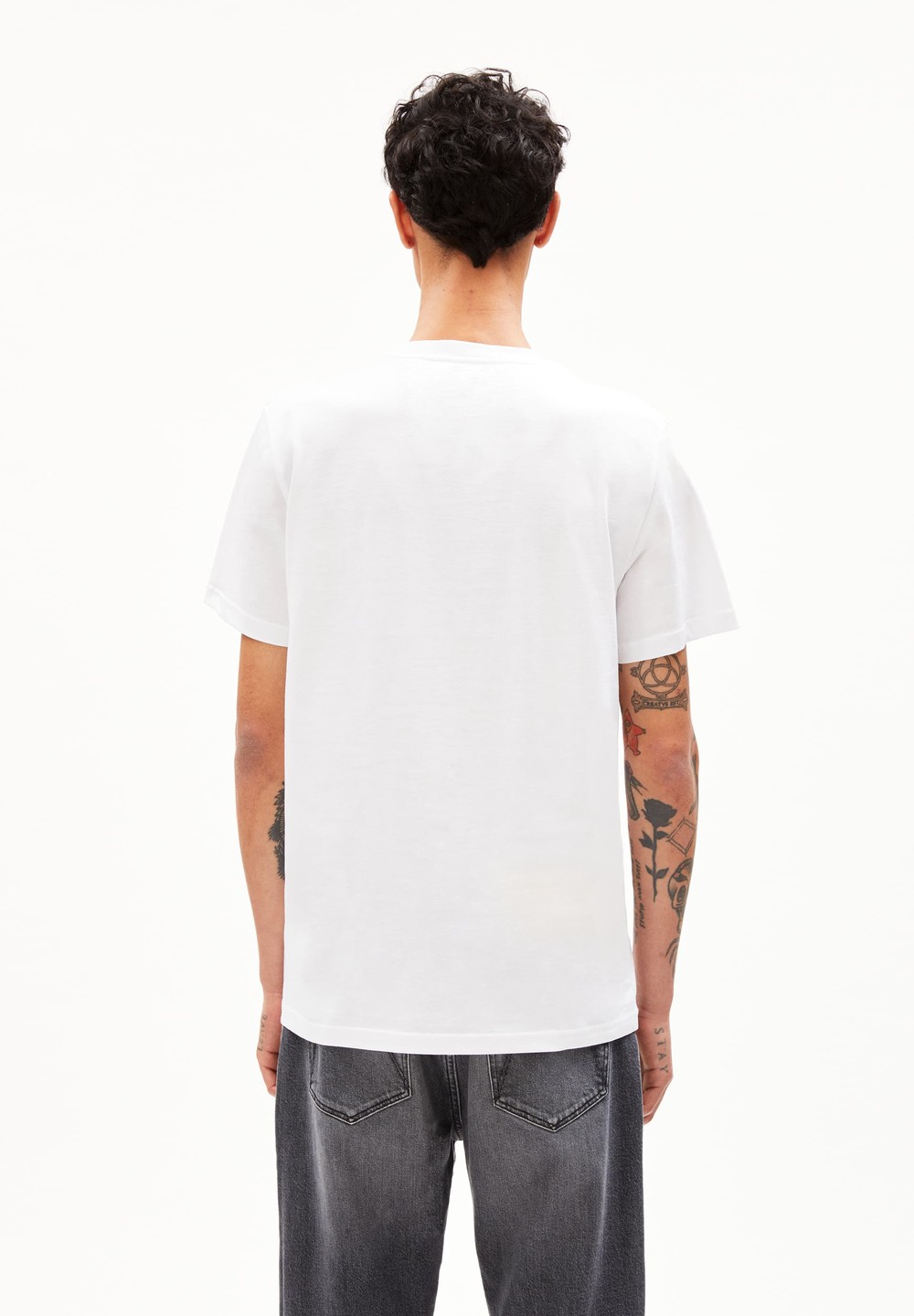 ARMEDANGELS LAARON Heavyweight T-Shirt Relaxed Fit made of Organic Cotton Weiß | XVZT-85142