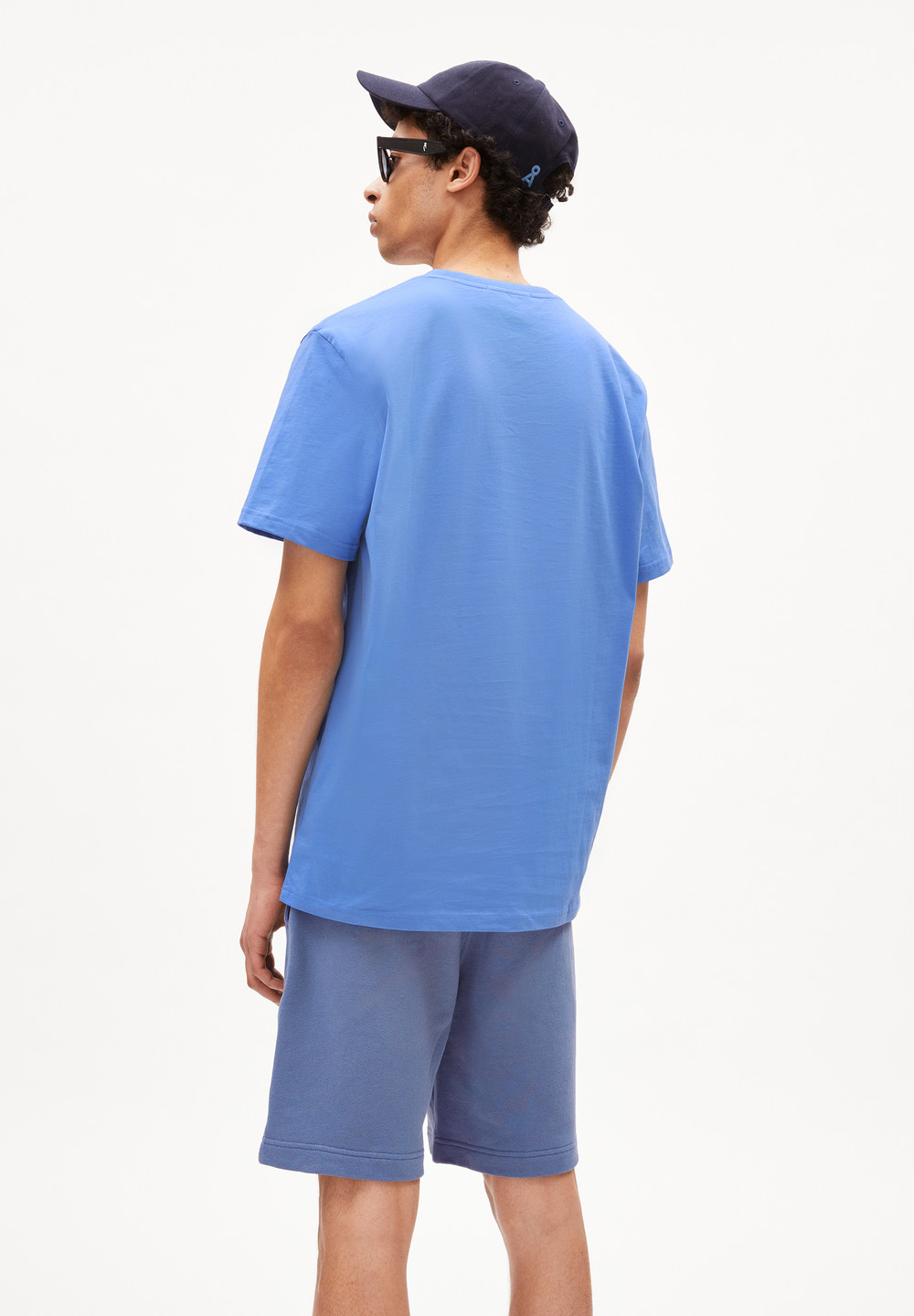 ARMEDANGELS LAARON Heavyweight T-Shirt Relaxed Fit made of Organic Cotton Blau | YWIT-83091