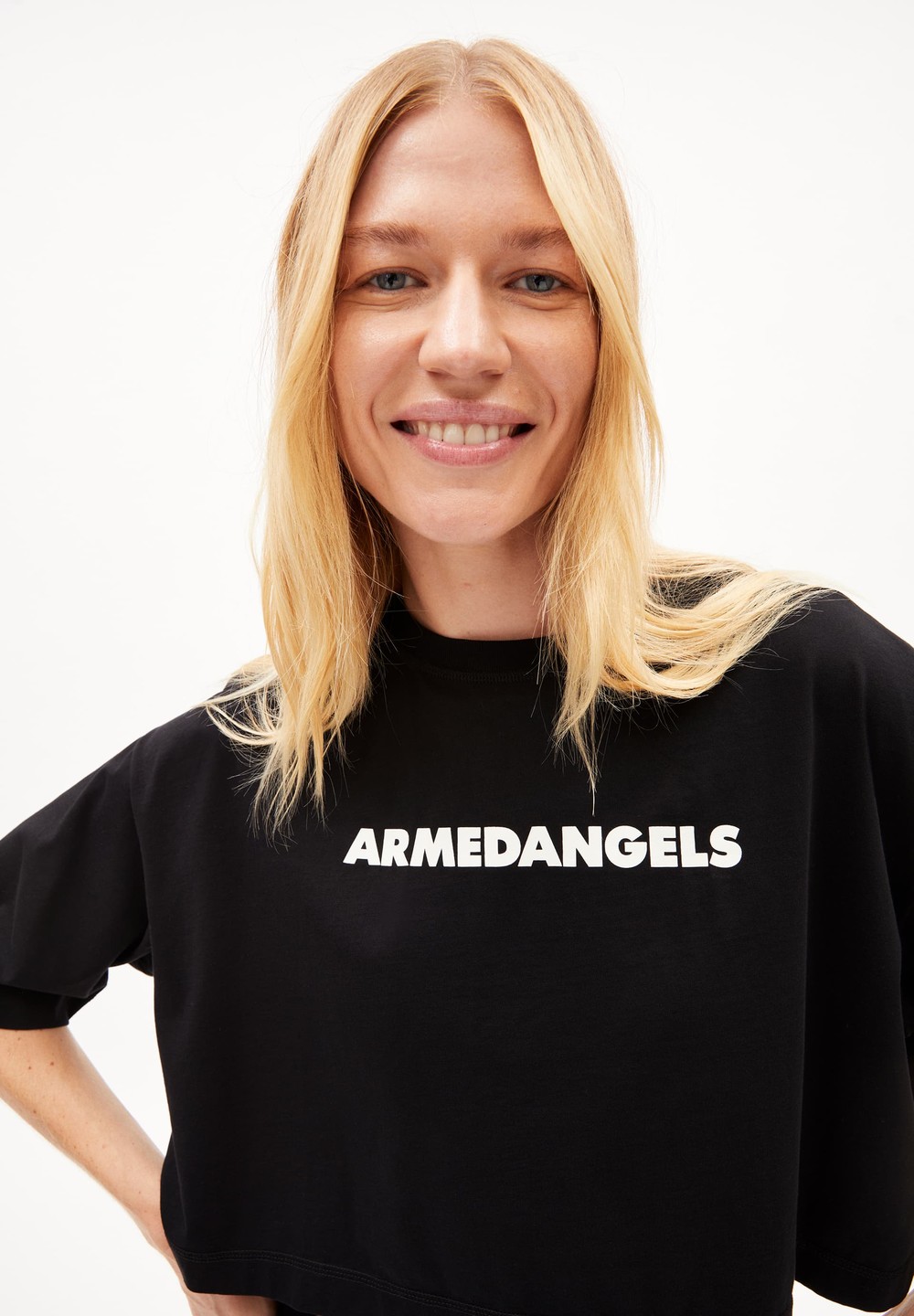 ARMEDANGELS LARIAA ARMEDANGELS T-Shirt Oversized Fit made of Organic Cotton Schwarz | CSYX-58712