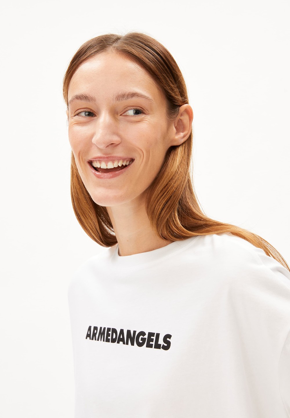 ARMEDANGELS LARIAA ARMEDANGELS T-Shirt Oversized Fit made of Organic Cotton Weiß | EOVL-64580