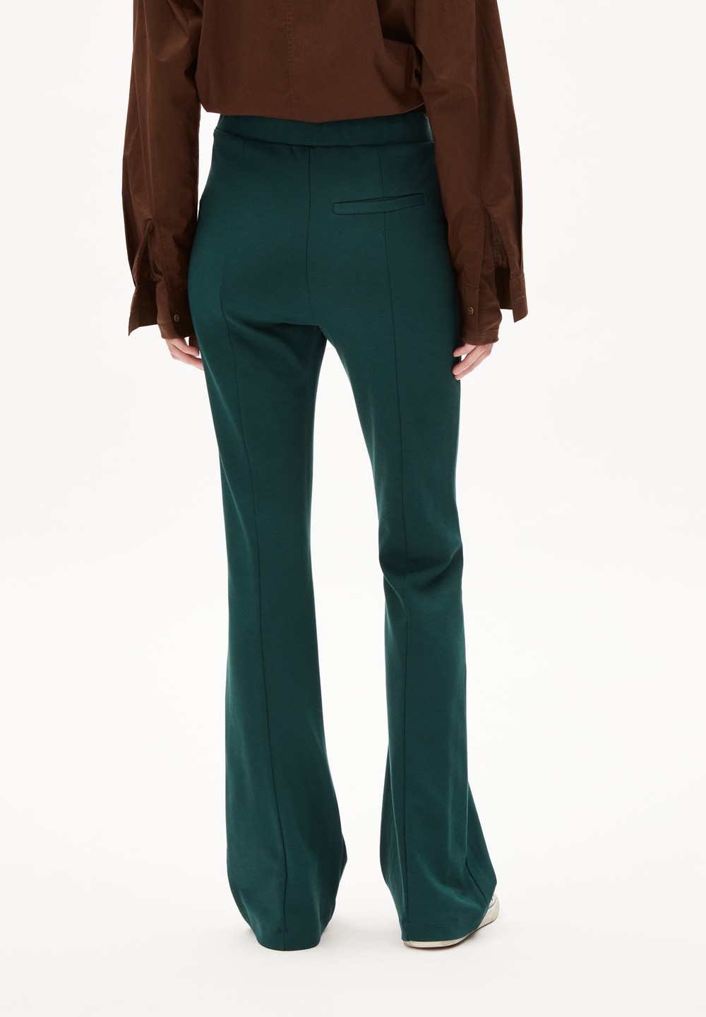 ARMEDANGELS LEYLAARI Jersey Pants made of LENZING™ ECOVERO™ Mix Teal Stone | FXIN-38615