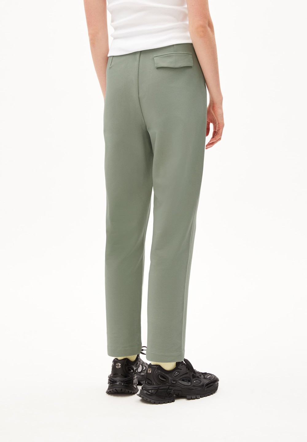 ARMEDANGELS LINAA LOU Jersey Pants made of Organic Cotton Mix Grau Grün | TPGD-95720