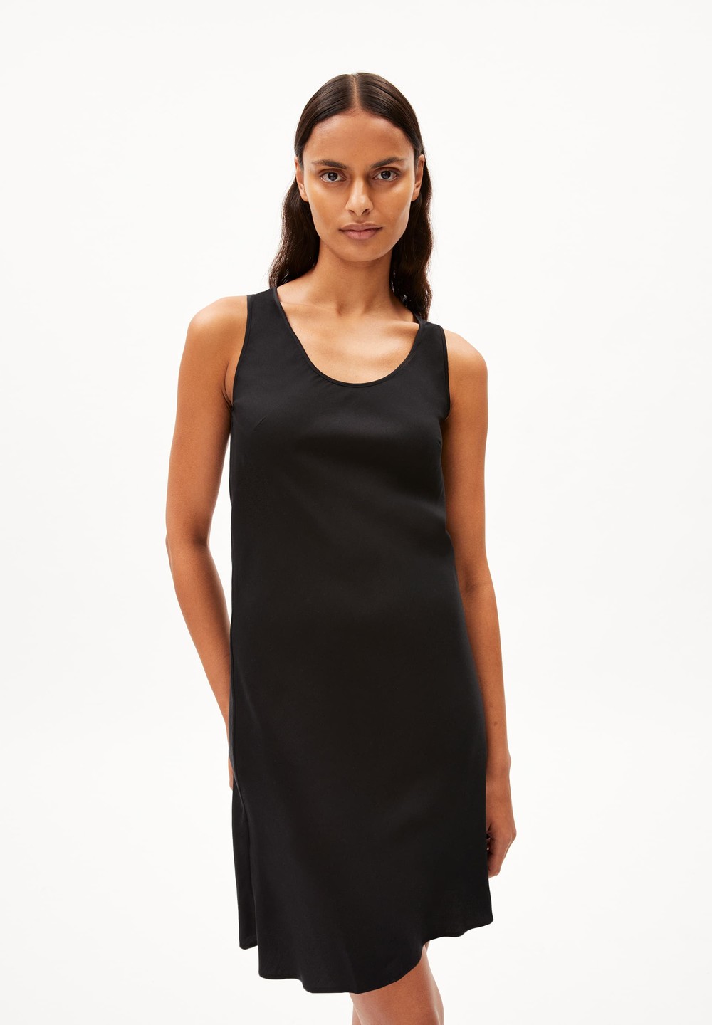 ARMEDANGELS LINNERAA Woven Dress Regular Fit made of TENCEL™ Lyocell Mix Schwarz | SDIN-90521