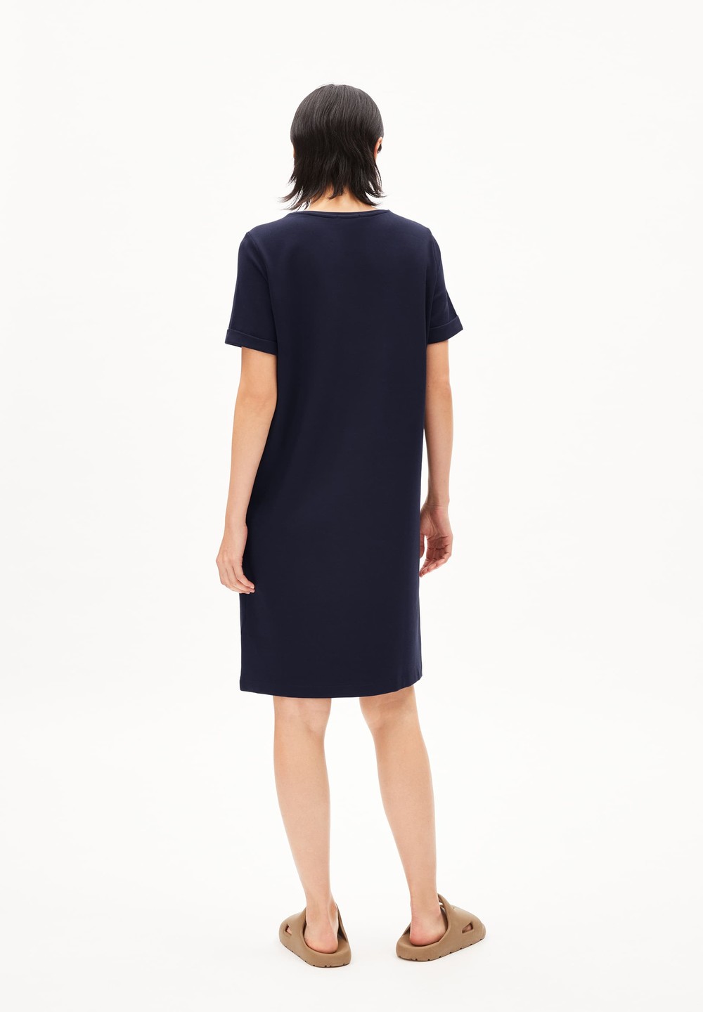 ARMEDANGELS MAAILANA Jersey Dress Regular Fit made of LENZING™ ECOVERO™ Mix Night Sky | GTVP-98364