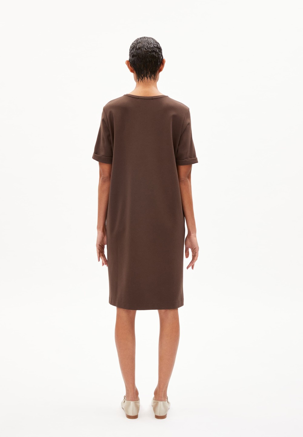 ARMEDANGELS MAAILANA Jersey Dress Regular Fit made of LENZING™ ECOVERO™ Mix Warm Slate | SXIJ-13254