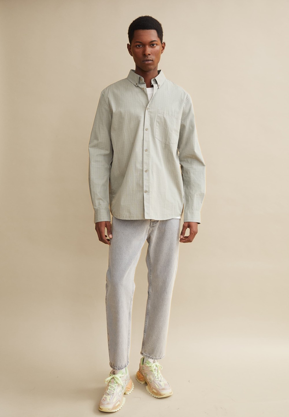 ARMEDANGELS MAARCES Shirt Relaxed Fit made of Organic Cotton Grau Hell | EJXO-94870