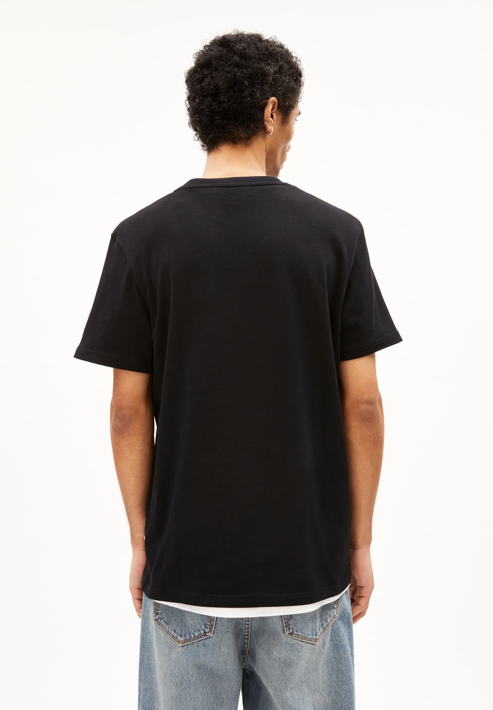 ARMEDANGELS MAARKOS Heavyweight T-Shirt Relaxed Fit made of Organic Cotton Mix Schwarz | GEXM-03725