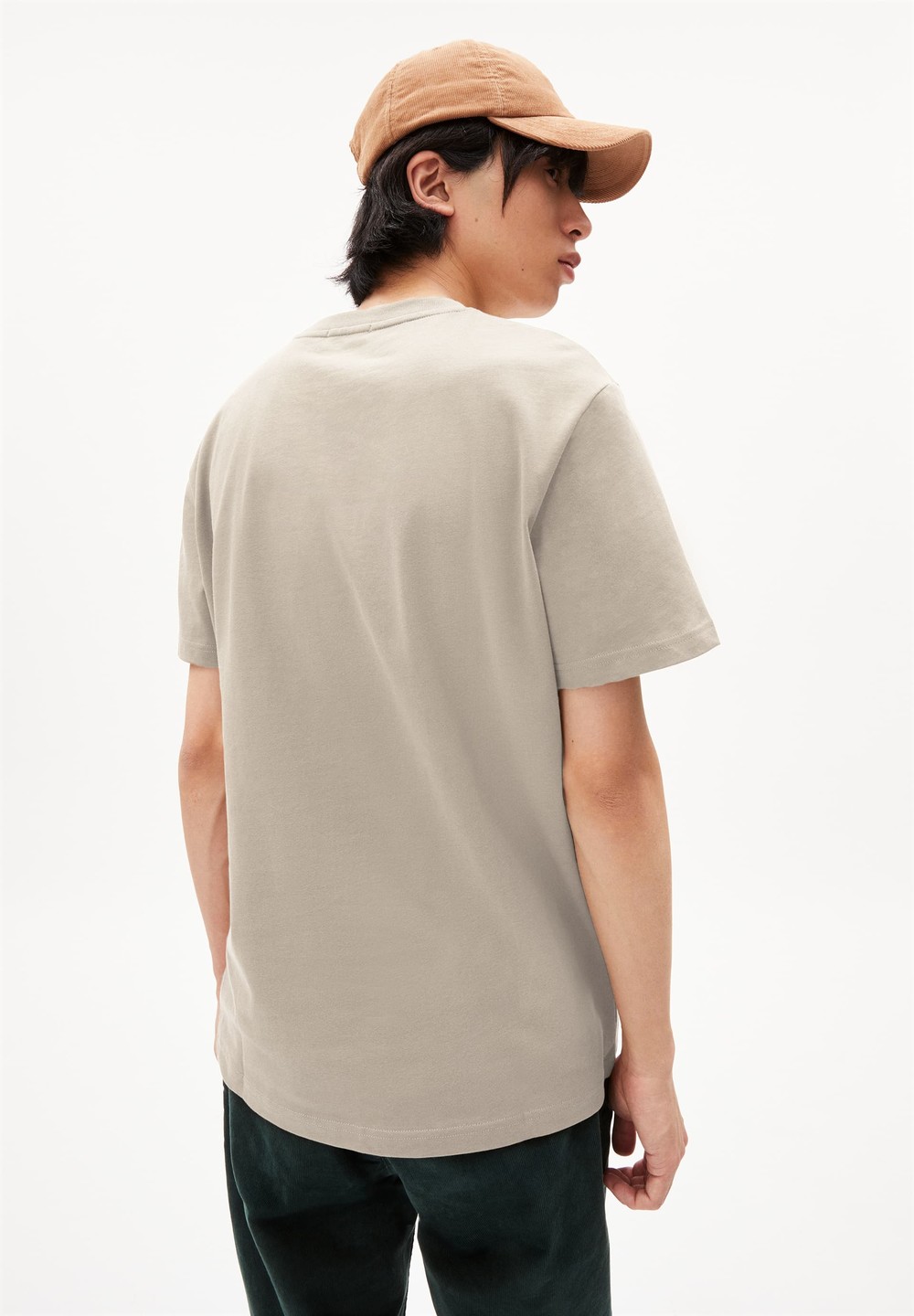 ARMEDANGELS MAARKOS Heavyweight T-Shirt Relaxed Fit made of Organic Cotton Mix Sand Stone | RTPQ-40281