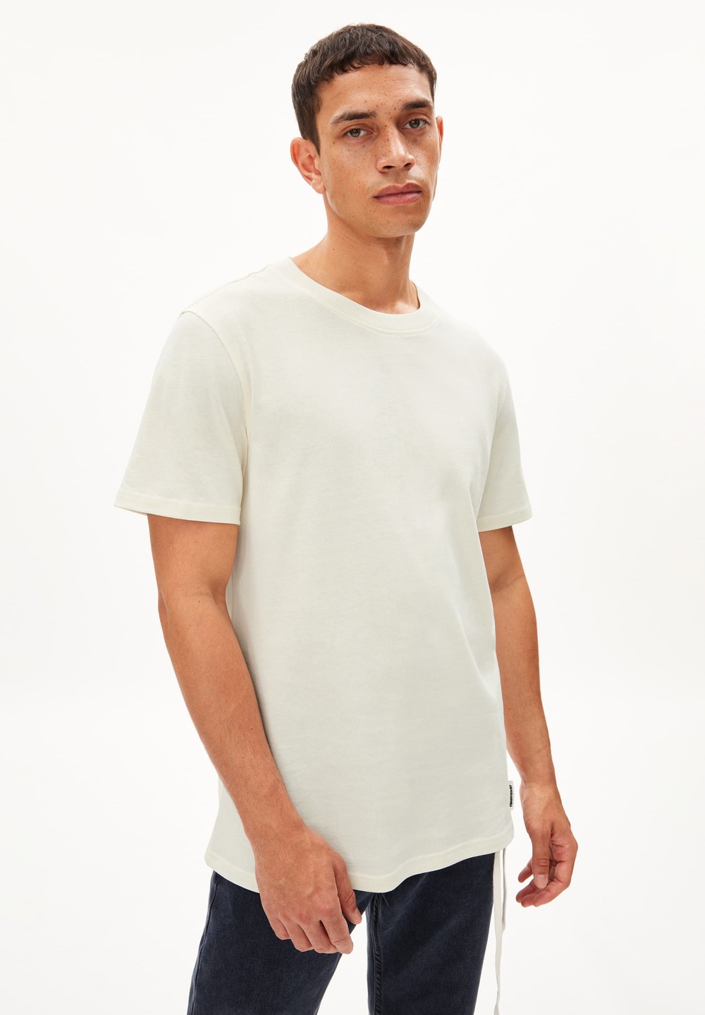 ARMEDANGELS MAARKOS Heavyweight T-Shirt Relaxed Fit made of Organic Cotton Mix Oatmilk | SXWP-51092