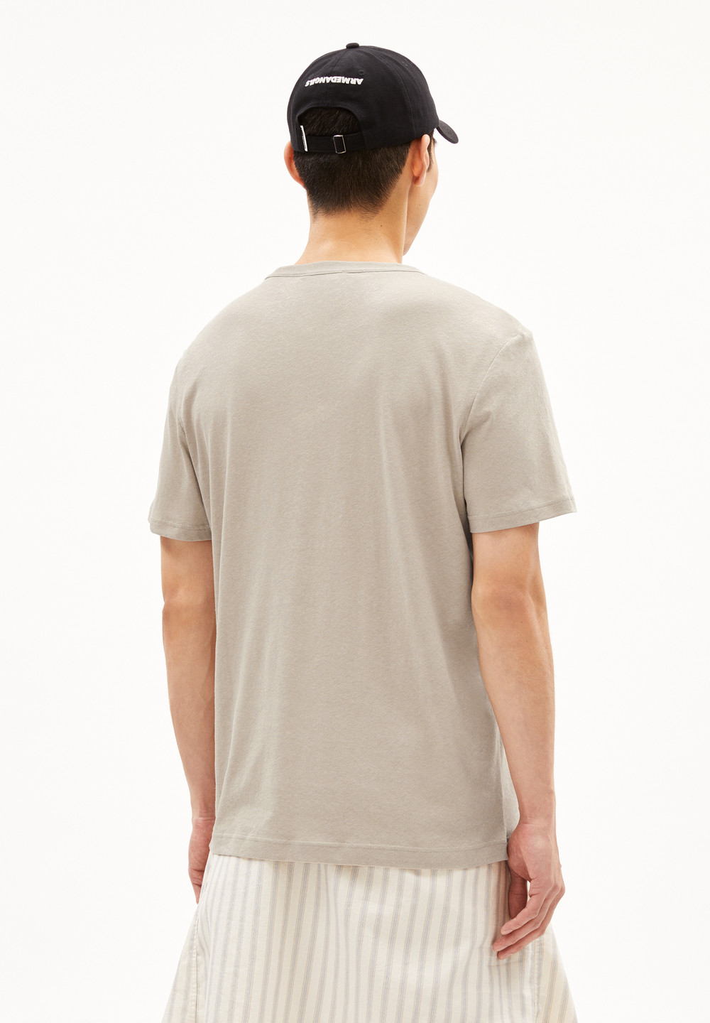 ARMEDANGELS MAARKOS LINO T-Shirt Relaxed Fit made of Linen-Mix Sand Stone | GXFT-69812