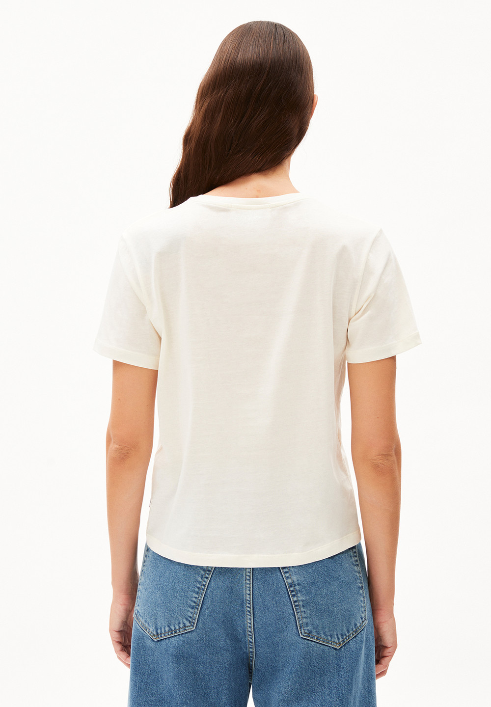 ARMEDANGELS MAARLA LITAA T-Shirt Relaxed Fit made of Organic Cotton Oatmilk | FQOV-50284