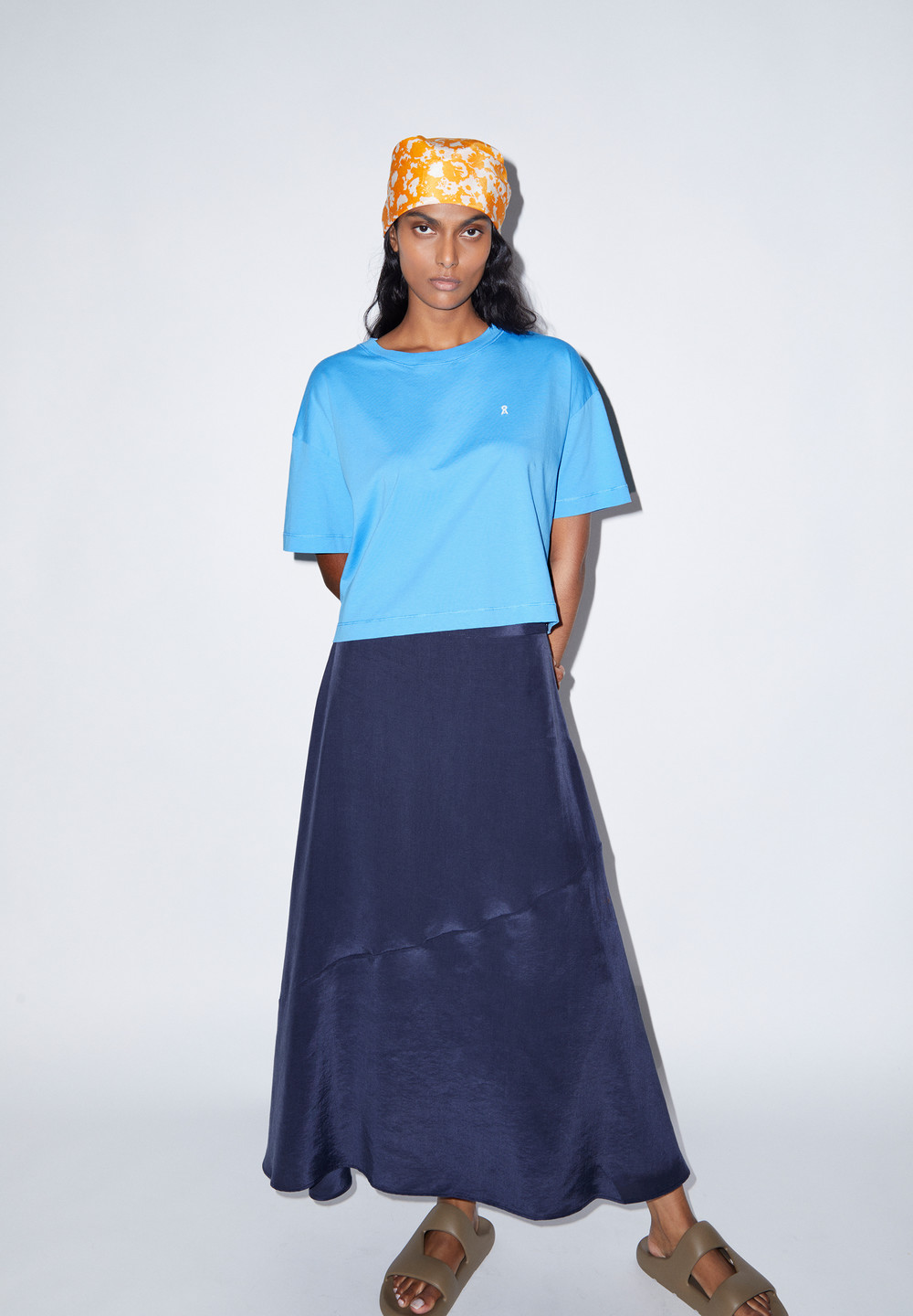 ARMEDANGELS MAGAALI Woven Skirt Regular Fit made of TENCEL™ Lyocell Night Sky | JXVE-40829