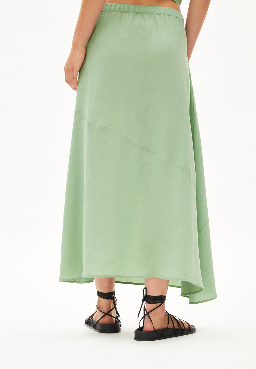 ARMEDANGELS MAGAALI Woven Skirt Regular Fit made of TENCEL™ Lyocell Grün | PCGO-60594